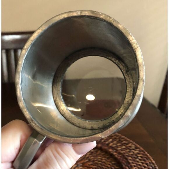 VINTAGE Leonard Eales of Sheffield English Pewter Beer Tankard. Not Monogrammed - Picture 14 of 15